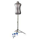 Inflatable Toddler Torso, with MS12 Stand, Silver